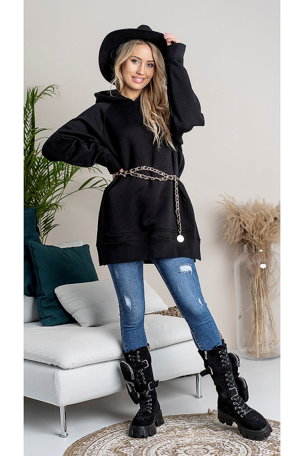 Women's Hoodie - Hooded With Oversized Fit
