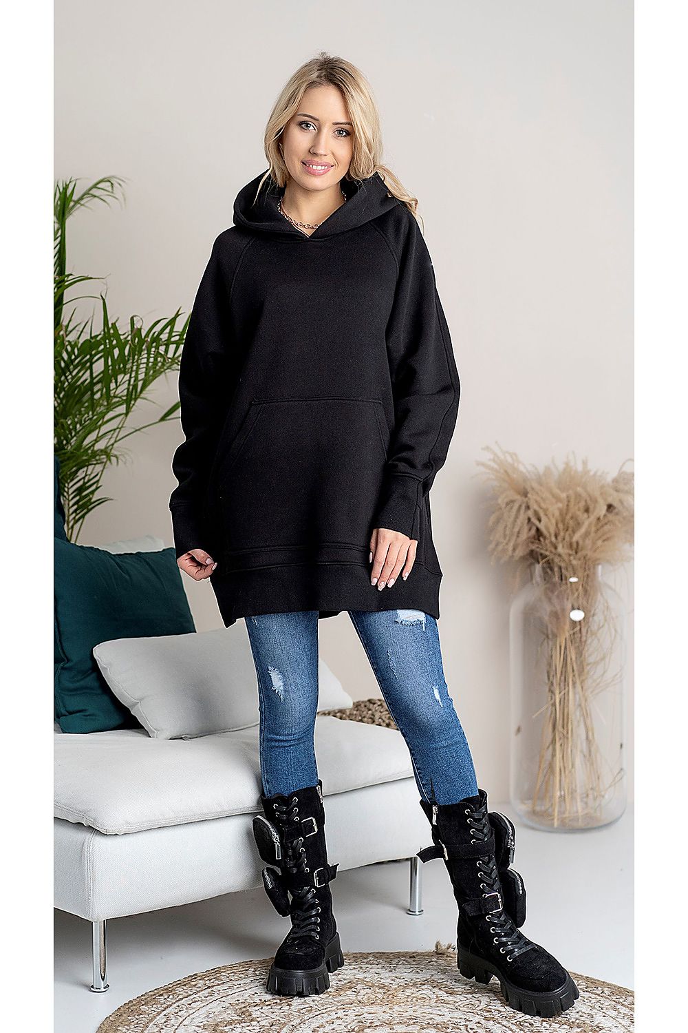 Women's Hoodie - Hooded With Oversized Fit