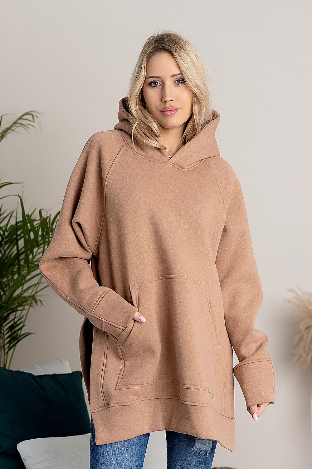 Women's Hoodie - Hooded With Oversized Fit