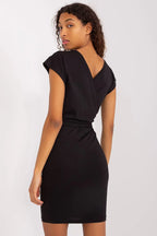 Women's Knee-Length Day Dress – Slim With Short Sleeves