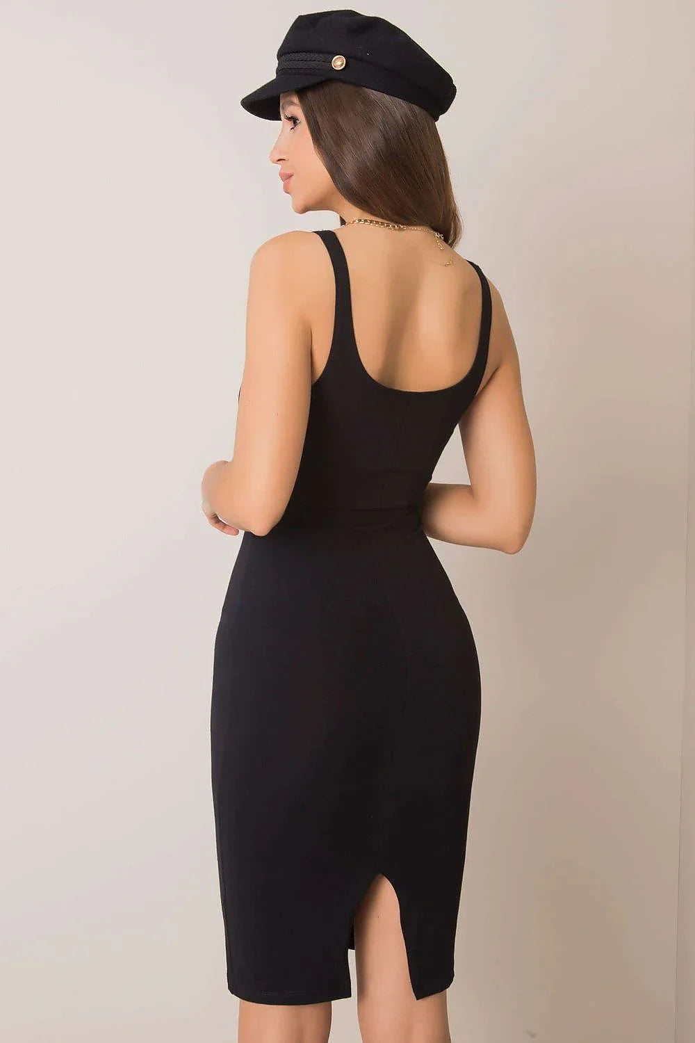 Women's Knee-Length Day Dress – Slim With Sleeveless