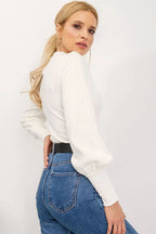 Women's Long Sleeve Blouse - Solid Waist Length