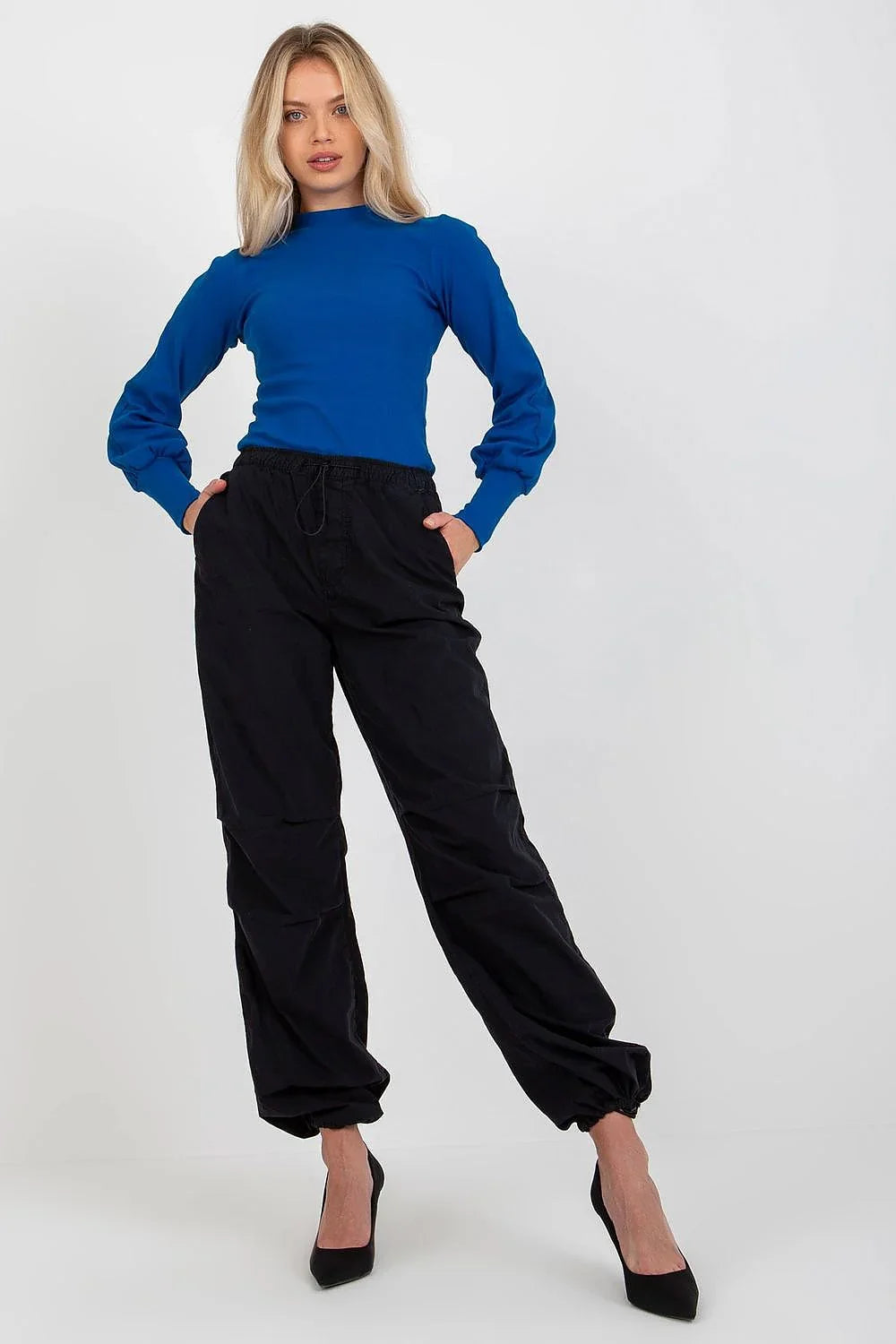 Women's Long Sleeve Blouse - Solid Waist Length