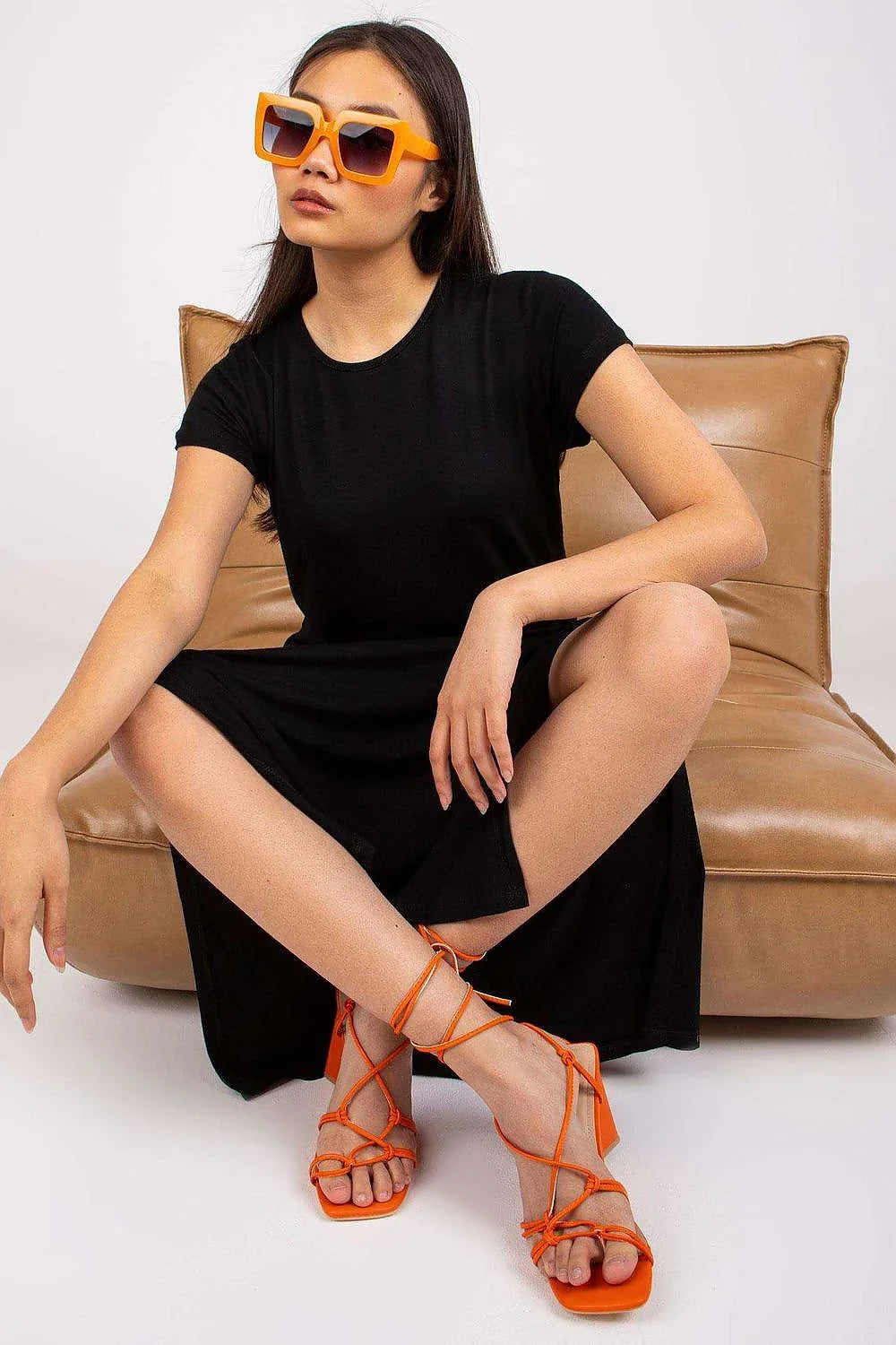 Women's Maxi Day Dress – Regular Fit With Short Sleeves