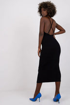 Women's Midi Day Dress – Slim With Sleeveless