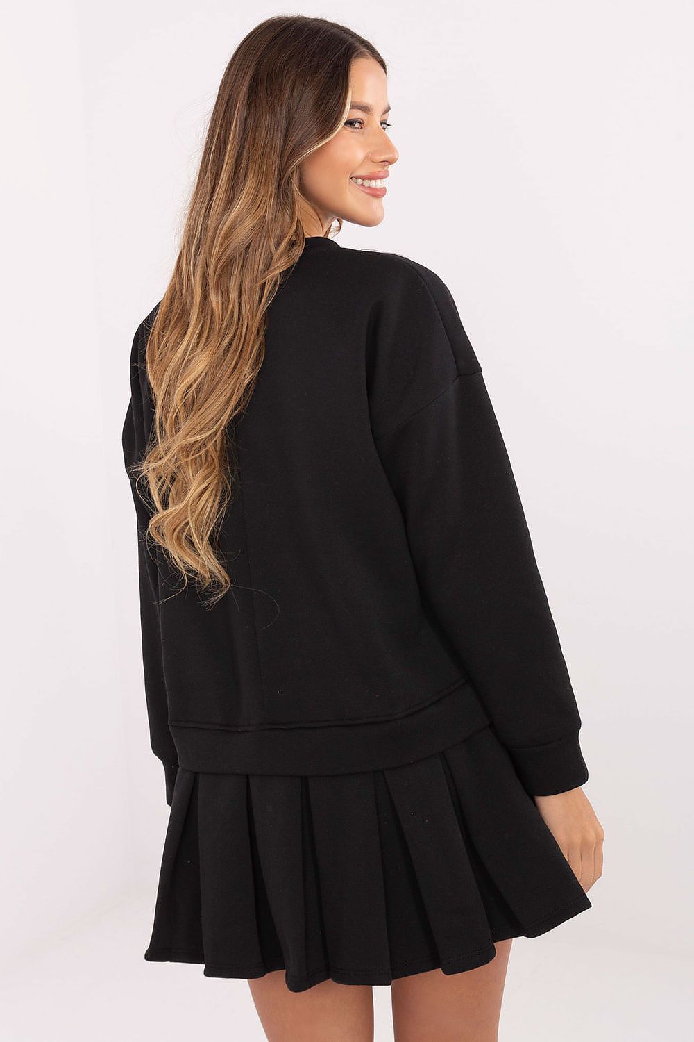 Women's Mini Day Dress – Regular Fit With Long Sleeves