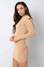 Women's Mini Day Dress – Regular With Long Sleeves
