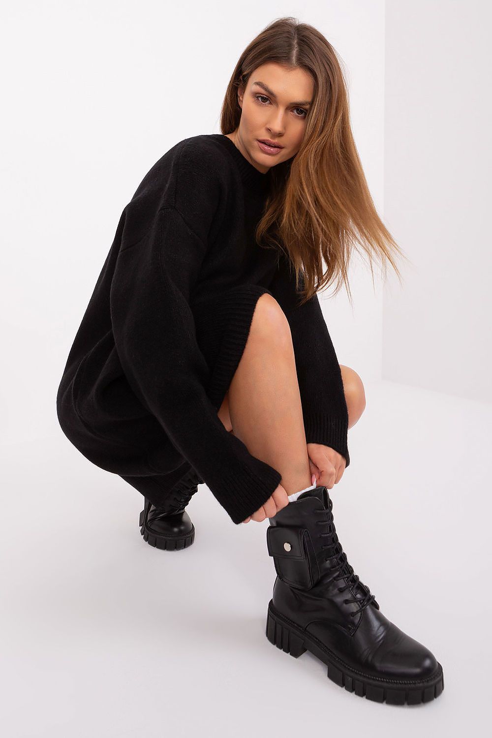 Women's Mini Day Dress – Relaxed With Long Sleeves