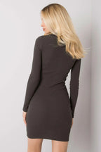 Women's Mini Day Dress – Slim With Long Sleeves
