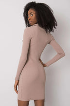 Women's Mini Day Dress – Slim With Long Sleeves
