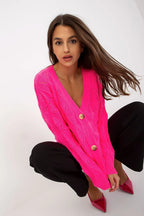 Women's Openwork V Neck Cardigan Sweater