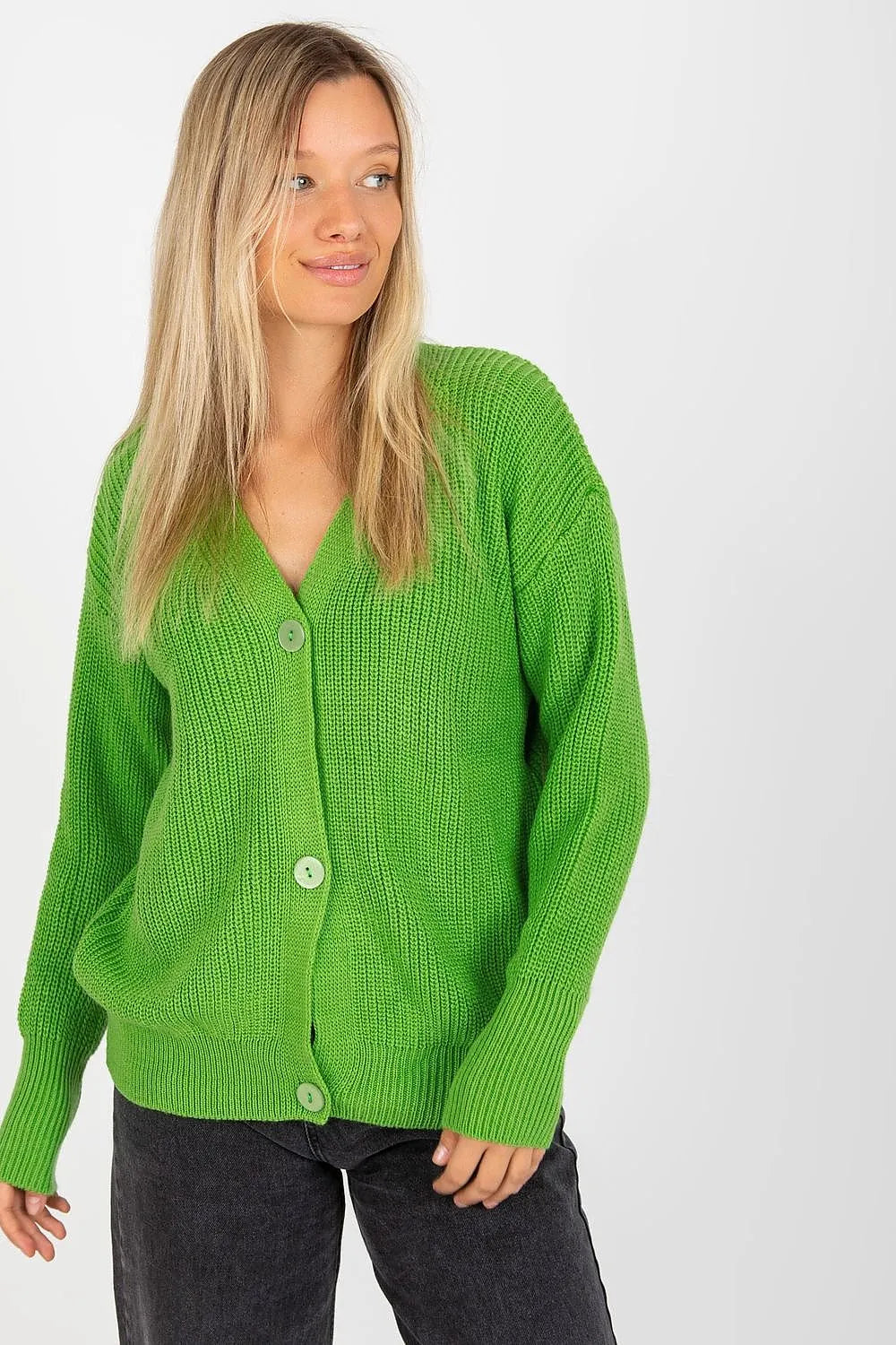 Women's Oversized V Neck Cardigan Sweater