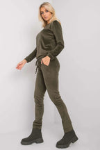 Women’s Soft Touch Blouse and Straight Leg Pants Set