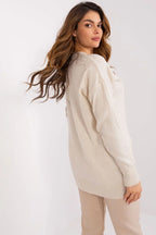 Women's Solid Longline Pullover Sweater