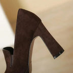 Women’s Suede Leather High Heel Pumps
