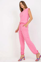 Women’s Summer Button Blouse and Pants Set