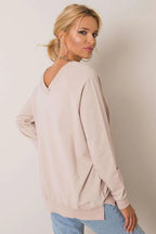 Women's Sweatshirt - Crew-Neck With Relaxed Fit