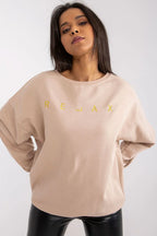 Women's Sweatshirt - Crew-Neck With Relaxed Fit