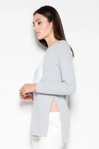 Women's Sweatshirt - Crew-Neck With Slim Fit