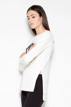 Women's Sweatshirt - Crew-Neck With Slim Fit