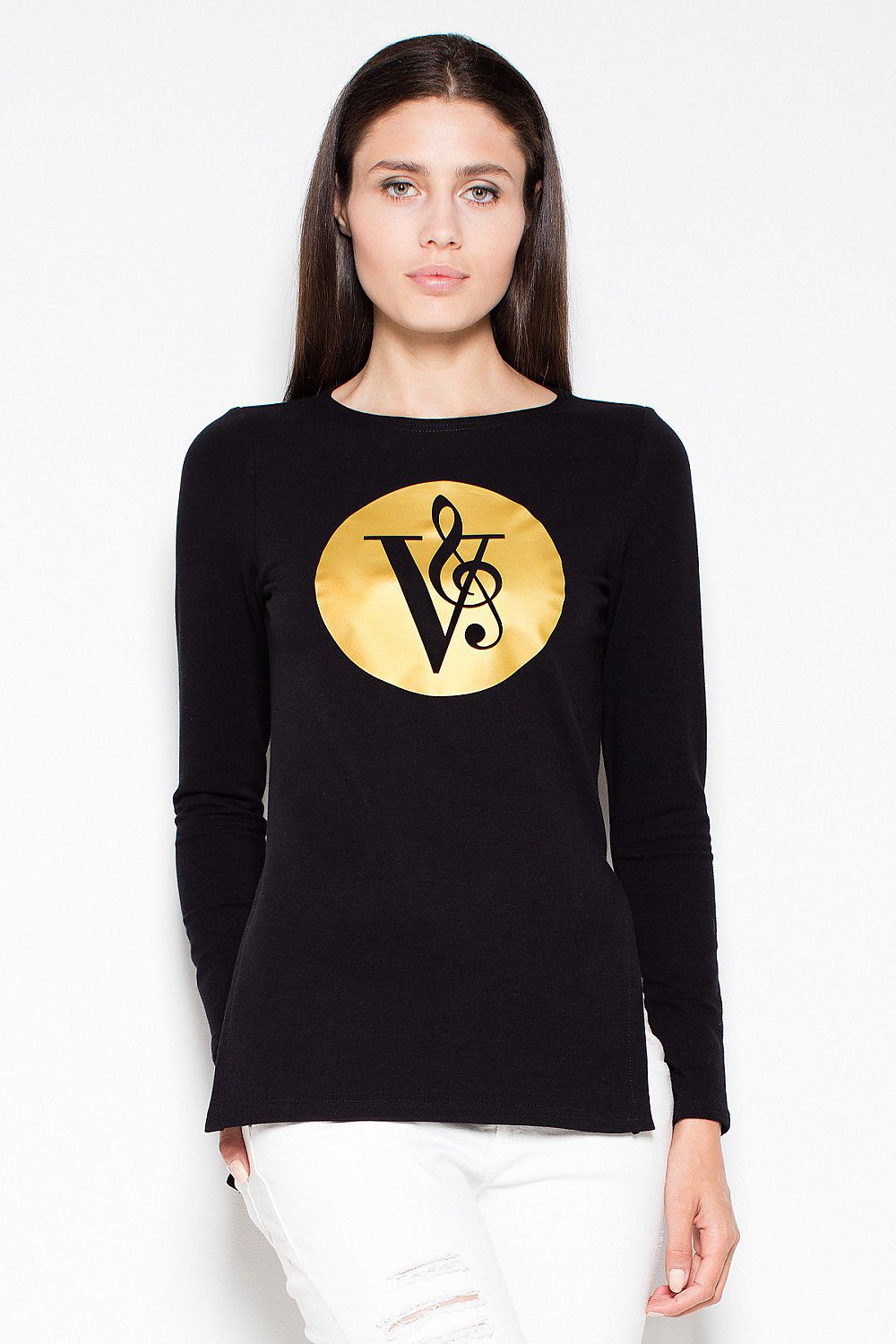 Women's Sweatshirt - Crew-Neck With Slim Fit