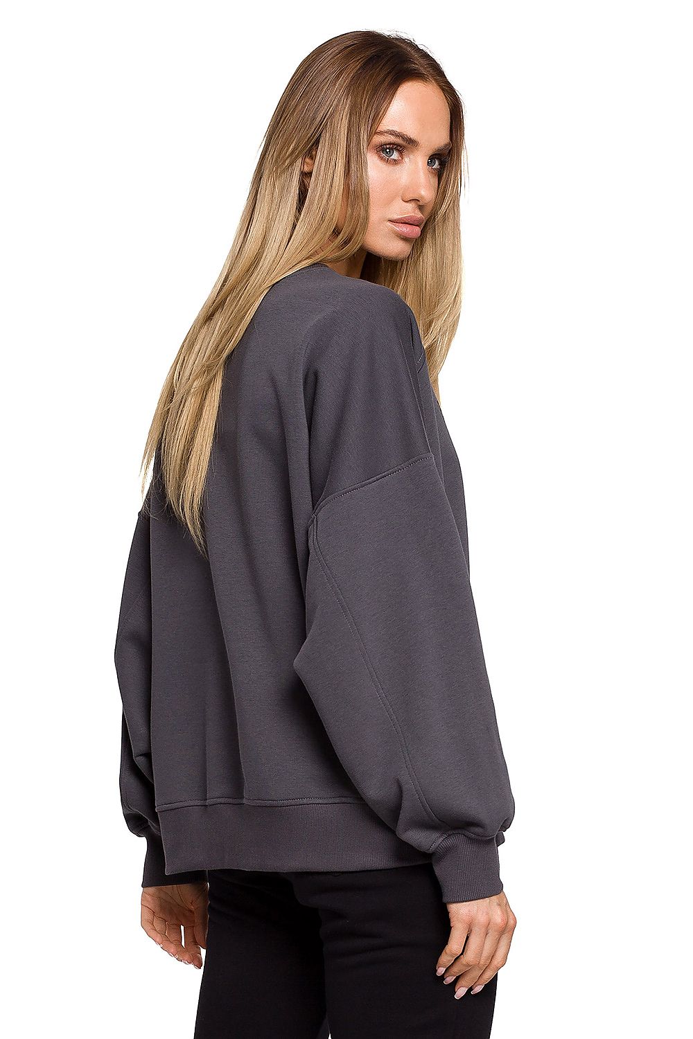 Women's Sweatshirt - Crew-neck With Oversized Fit
