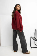 Women's Sweatshirt - Crew-neck With Regular Fit