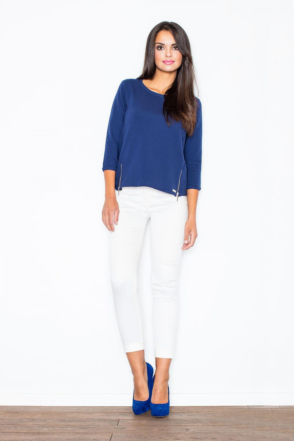 Women's Sweatshirt - Crew-neck With Regular Fit