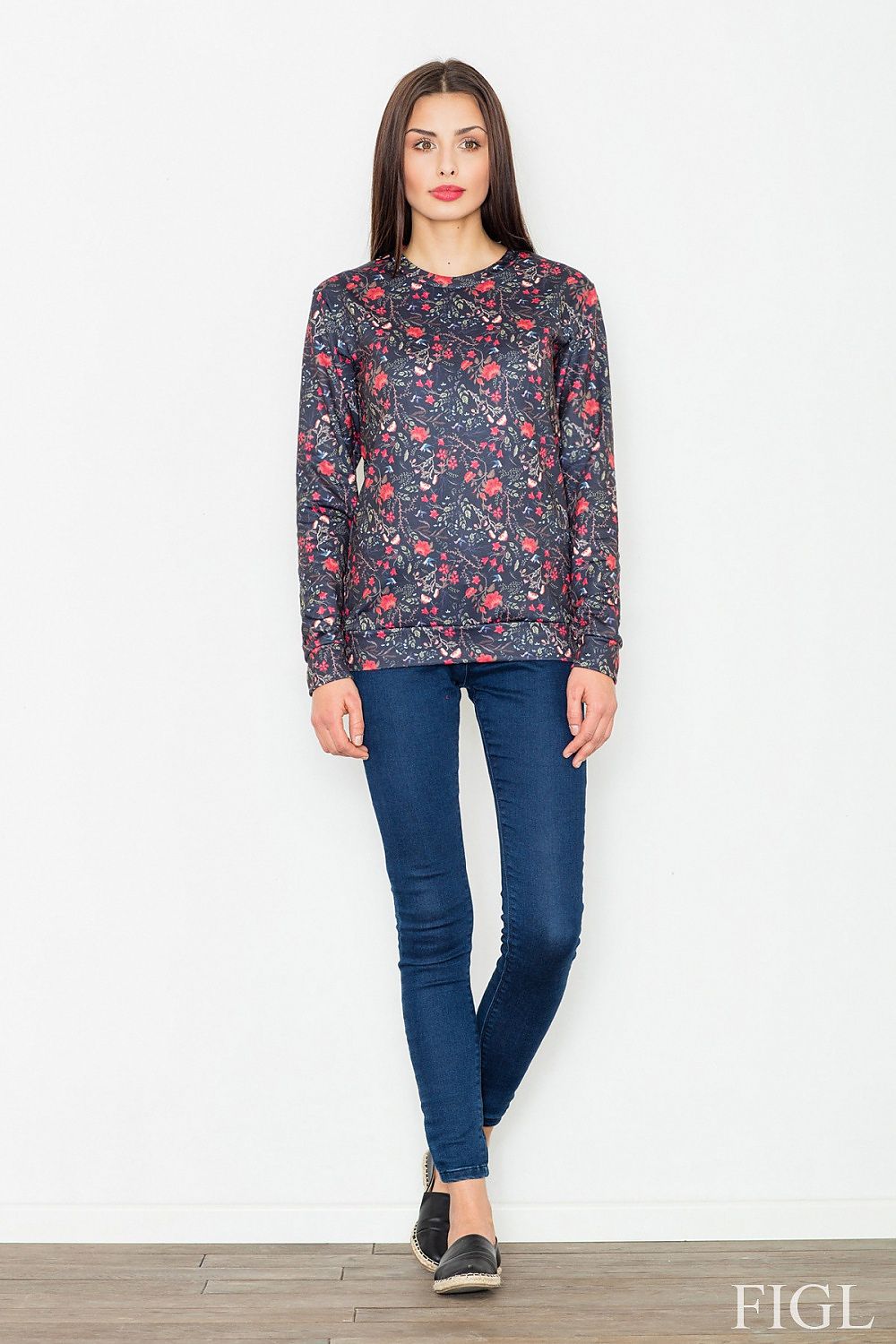 Women's Sweatshirt - Crew-neck With Regular Fit