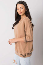 Womens Sweatshirt - Crew-neck With Relaxed Fit