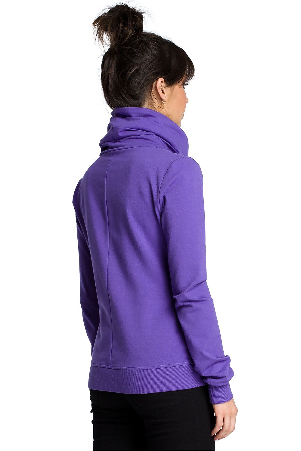 Women's Sweatshirt - Mock-neck With Regular Fit