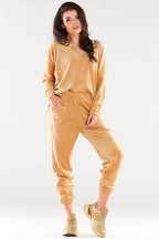 Women's Sweatshirt - V-Neck With Relaxed Fit
