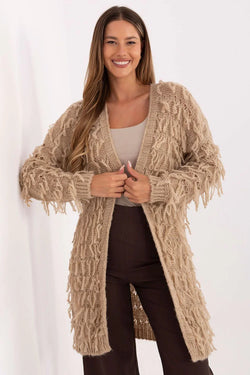 Women's Textured Longline Cardigan Sweater - Guocali