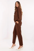 Women’s Zip Hoodie and Tapered Pants Two Piece Set