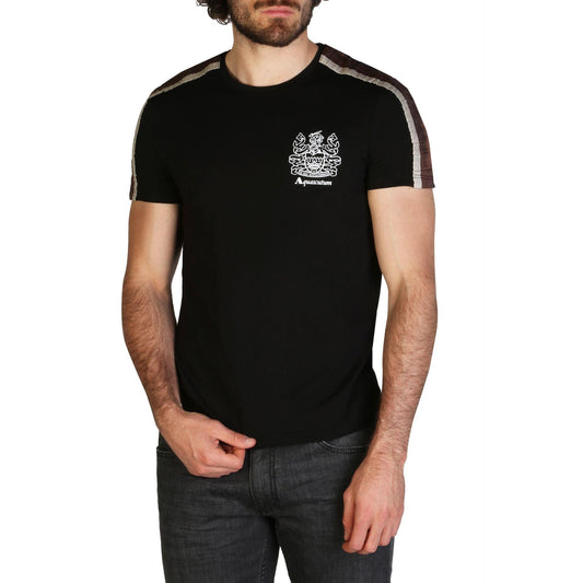 Aquascutum Men T-shirts - Black Brand T-shirts - T-Shirt - Guocali