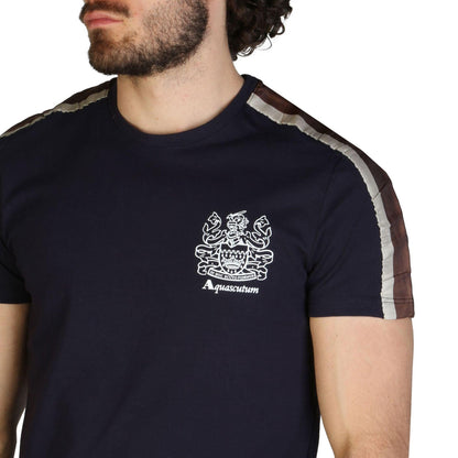 Aquascutum Men T-shirts - Navy Brand T-shirts - T-Shirt - Guocali