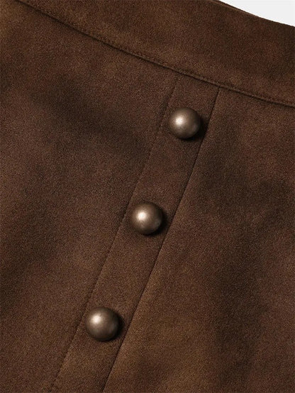 Beaded Mini Skirt with Slit -Guocali