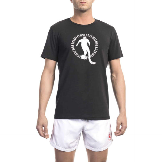 Bikkembergs Beachwear Men T-shirts - Black Brand T-shirts - T-Shirt - Guocali