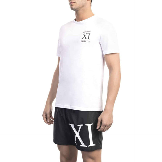 Bikkembergs Beachwear Men T-shirts - White Brand T-shirts - T-Shirt - Guocali