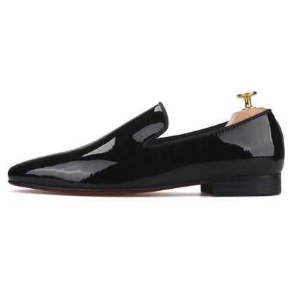Men Venetian Dress Loafers - Slip-On Flat Formal Dress Shoes