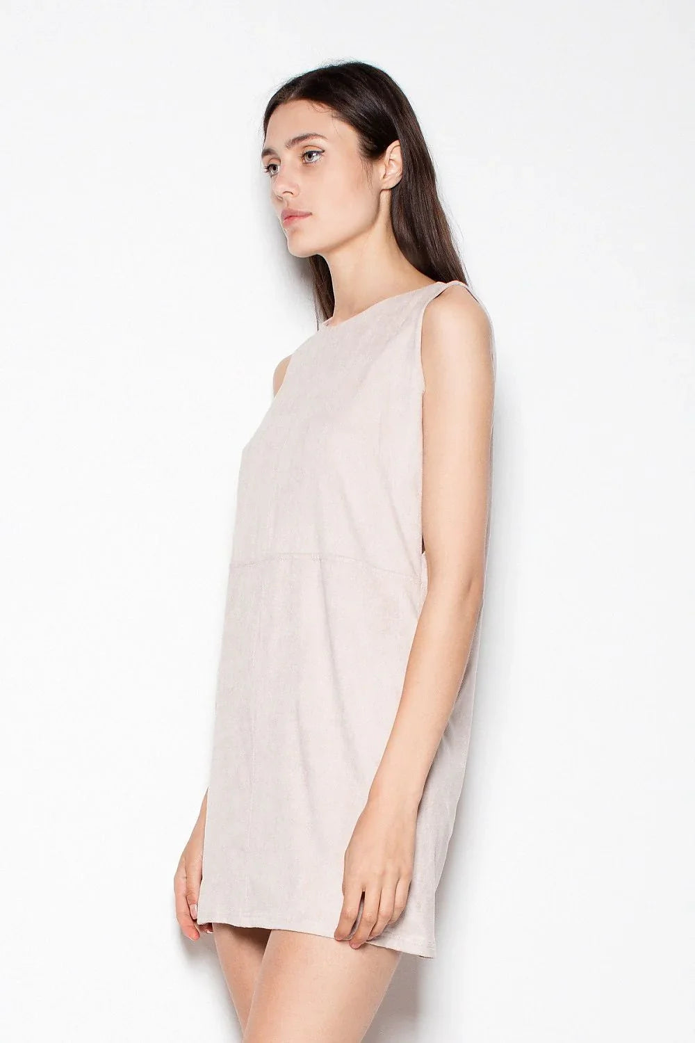 Black Sleeveless Mini Dress Lightweight Casual Fit-Day Dress-GUOCALI