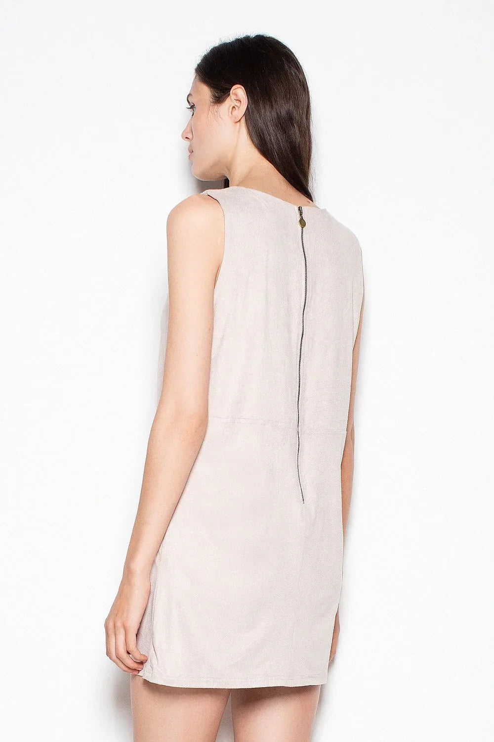 Black Sleeveless Mini Dress Lightweight Casual Fit-Day Dress-GUOCALI