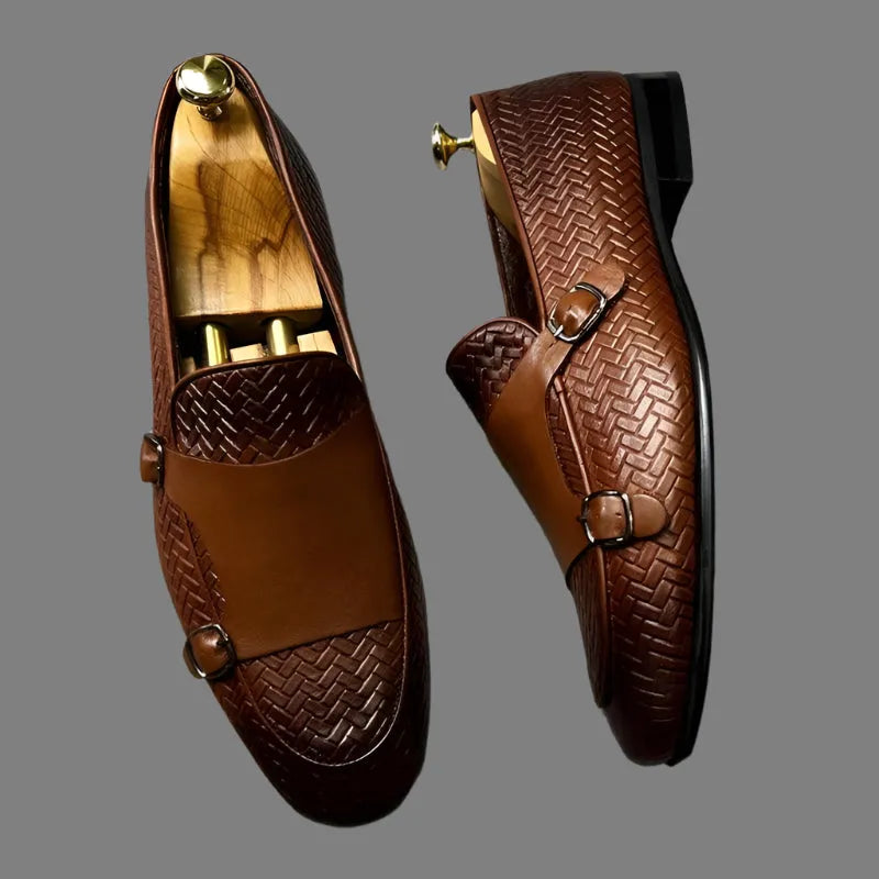Men Dress Loafers - Buckles, Straps Monk Strap Formal Dress Shoes