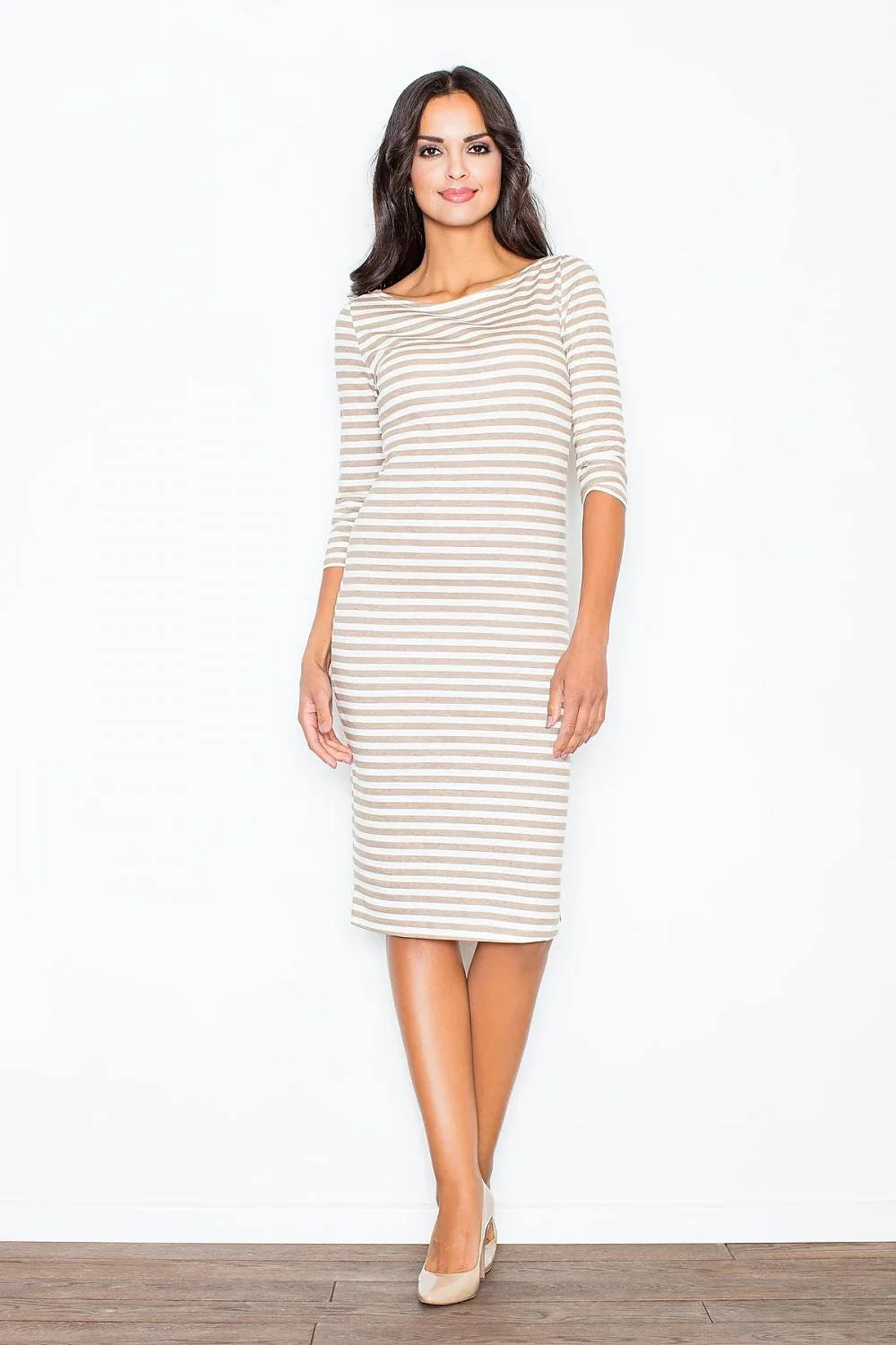 Casual Boat Neck Day Dress