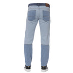 Casual Men Jeans – Mid-Rise Colorblock -Guocali