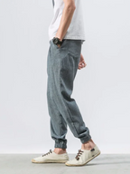 Casual Men Joggers – Mid Rise Drawstring -Guocali