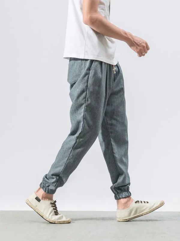 Casual Men Joggers – Mid Rise Drawstring -Guocali