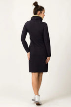Casual Turtleneck Long Sleeves Day Dress