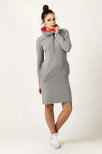 Casual Turtleneck Long Sleeves Day Dress