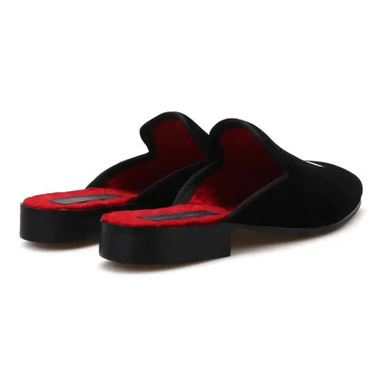 Chess Embroidery Velvet Slip-On Shoes UNISEX -Guocali